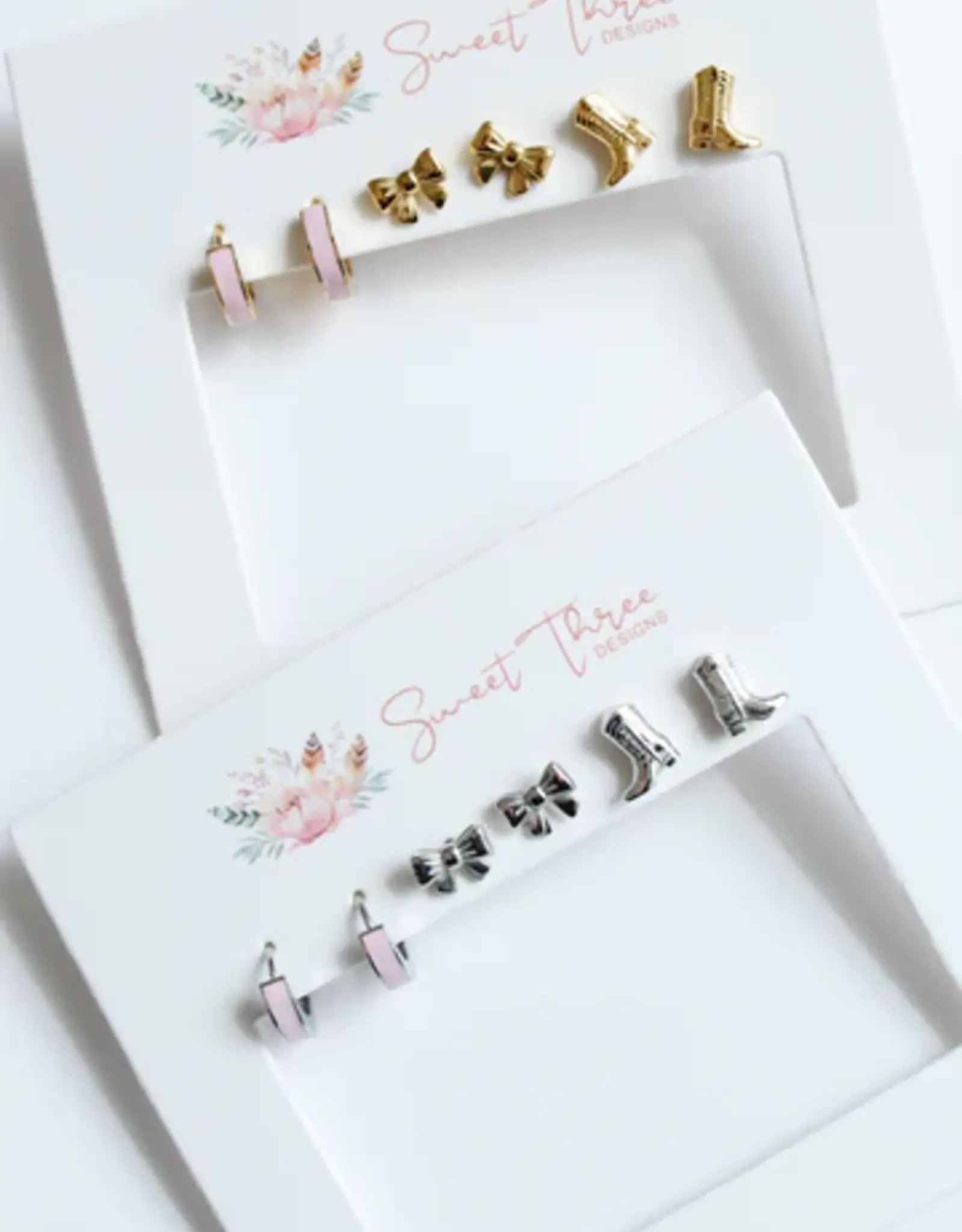 Sweet Three Designs Cloud 9 Tripple Earring Set