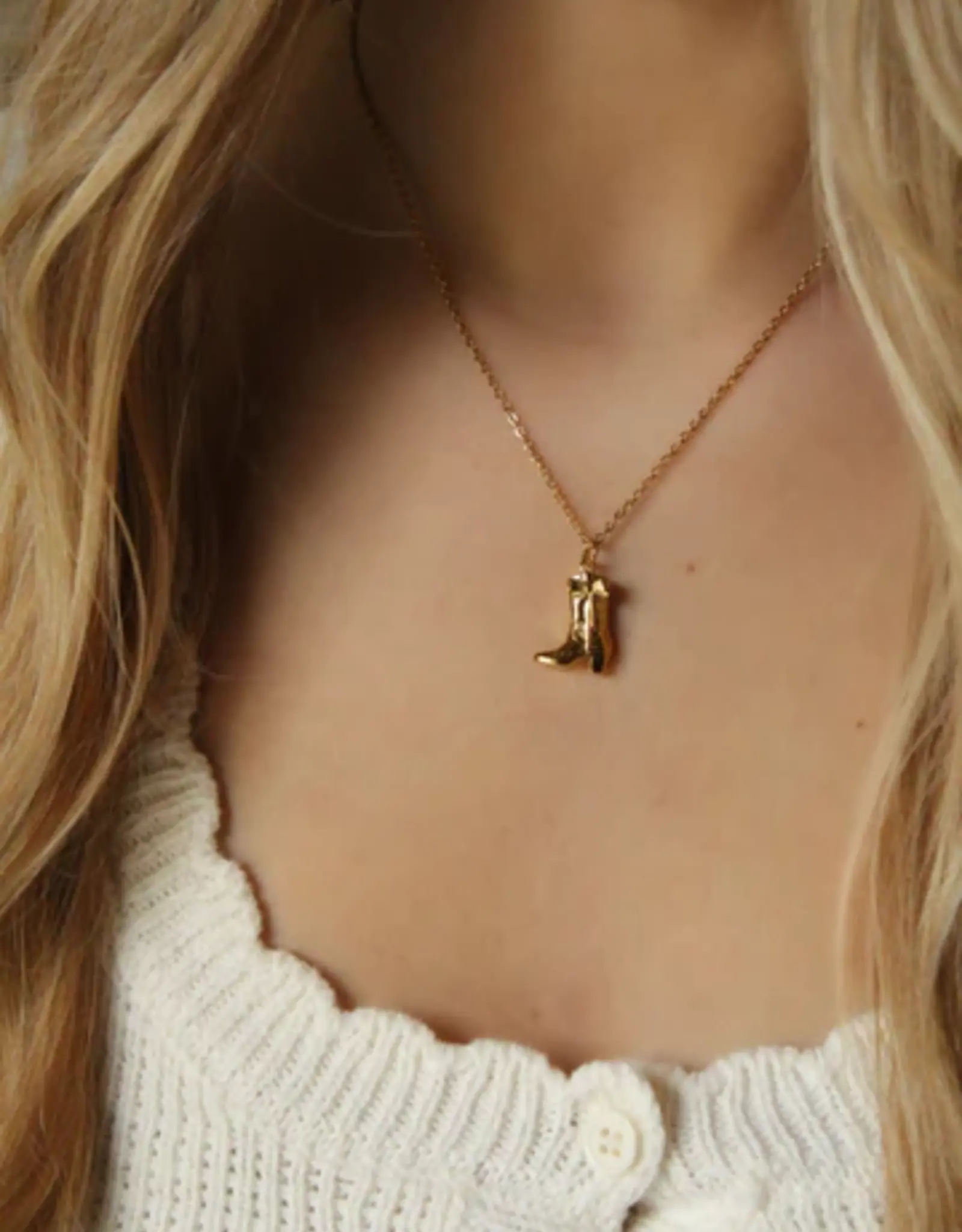 Sweet Three Designs Cloud 9 Boot Necklace