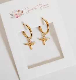Sweet Three Designs Boho Bull Hoops