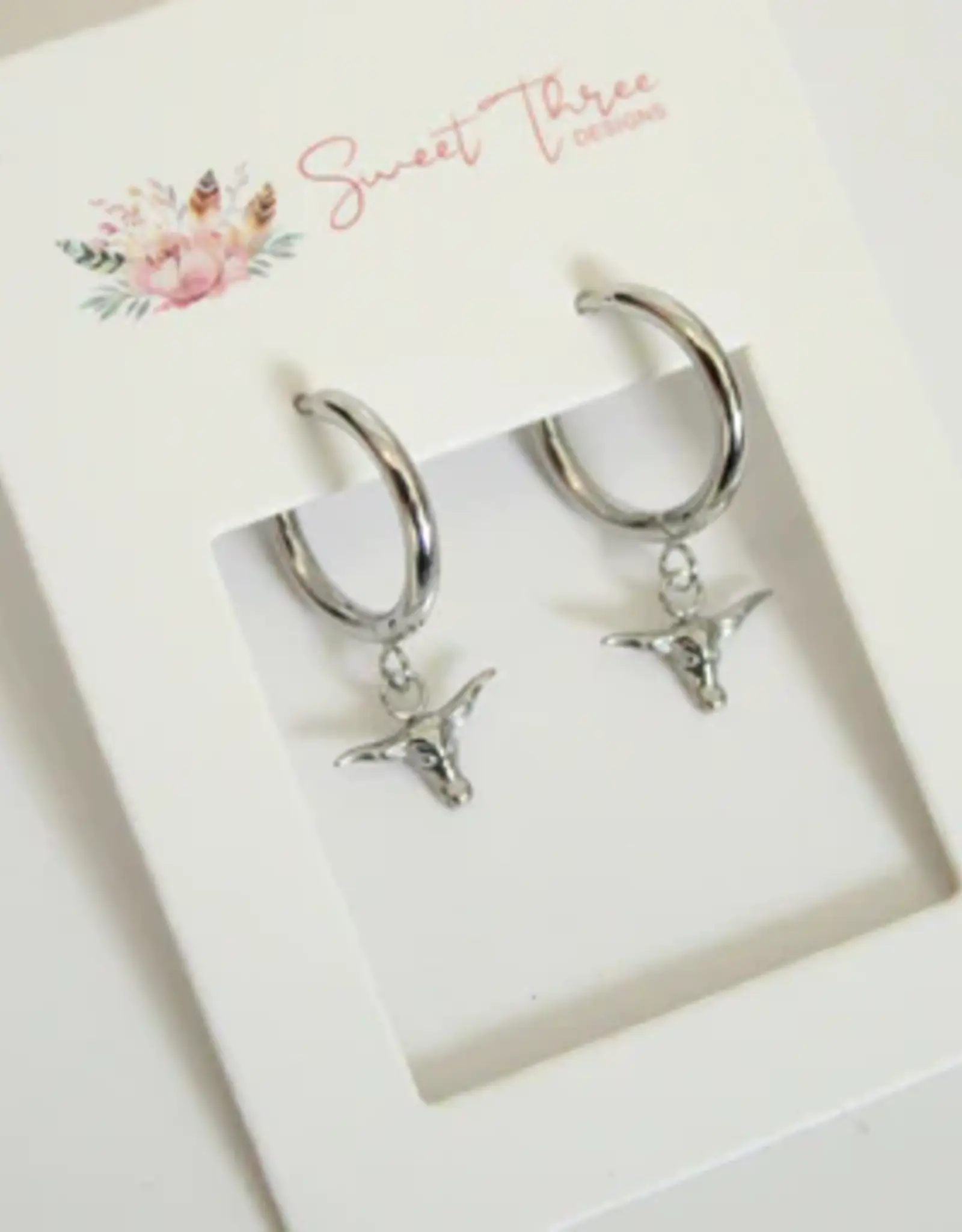 Sweet Three Designs Boho Bull Hoops