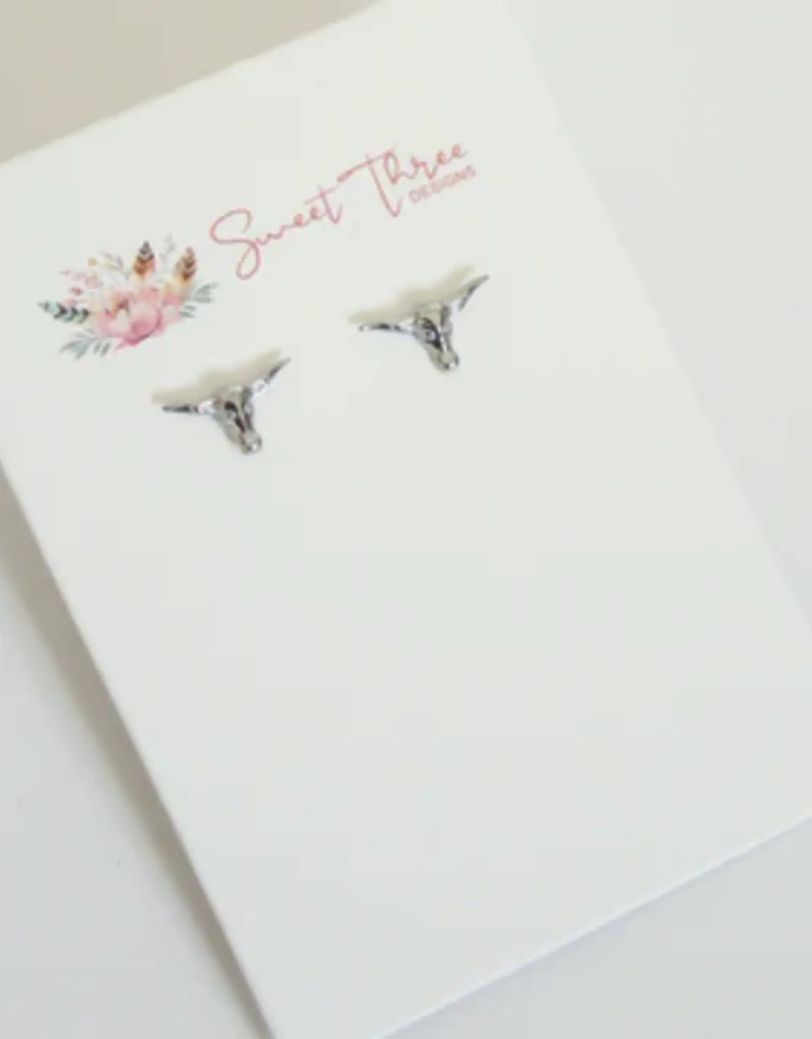 Sweet Three Designs Boho Bull Studs