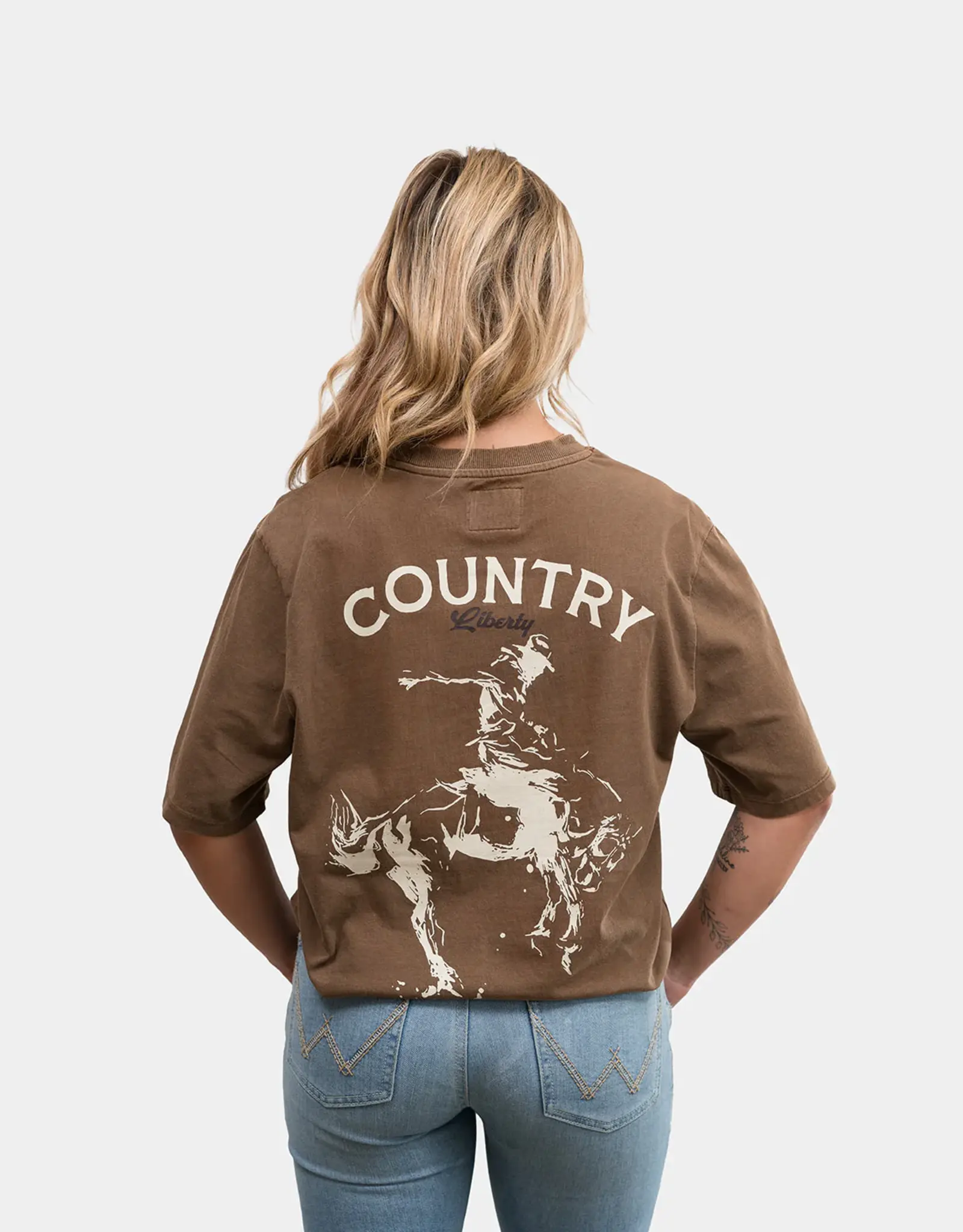Country Liberty Saddle Bronc Tee