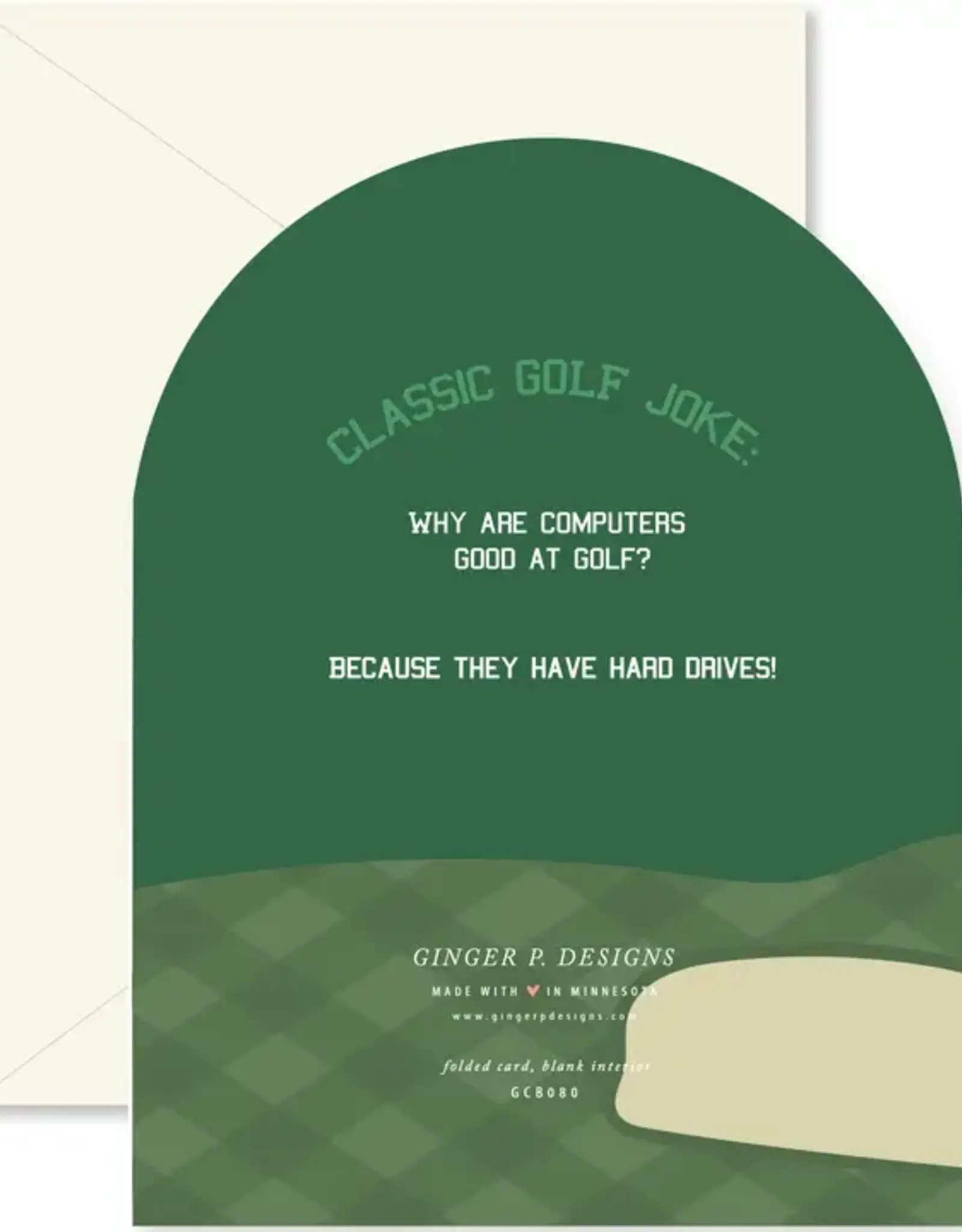 Ginger P. Designs Card, Time To Par
