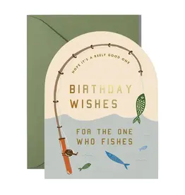 Ginger P. Designs Card, Fishing Reely Good Birthday