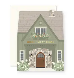 Ginger P. Designs Card, Home Sweet Home Green