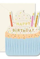Ginger P. Designs Card, Birthday Cupcake