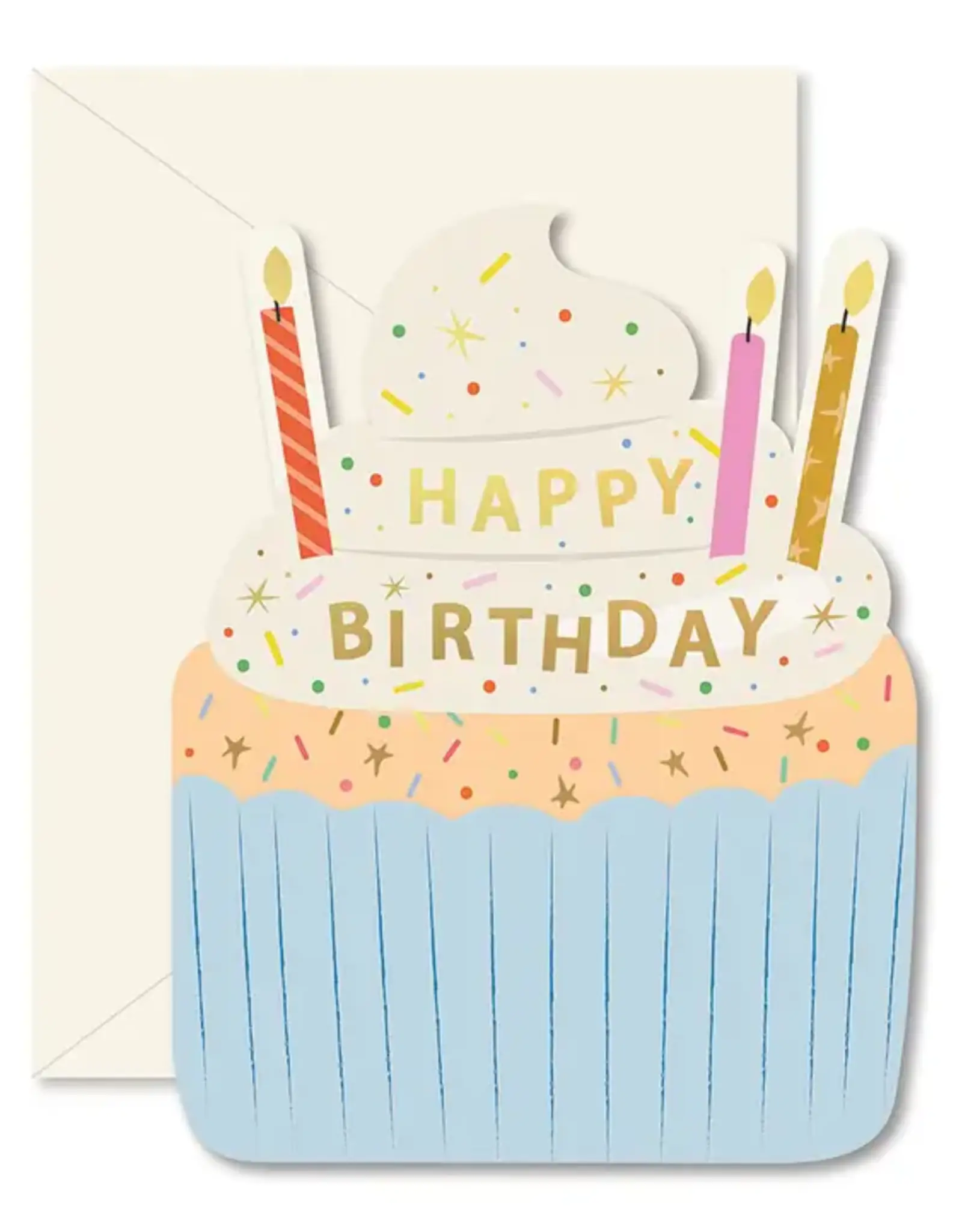 Ginger P. Designs Card, Birthday Cupcake