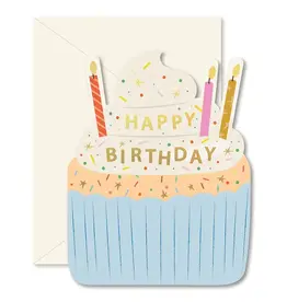 Ginger P. Designs Card, Birthday Cupcake