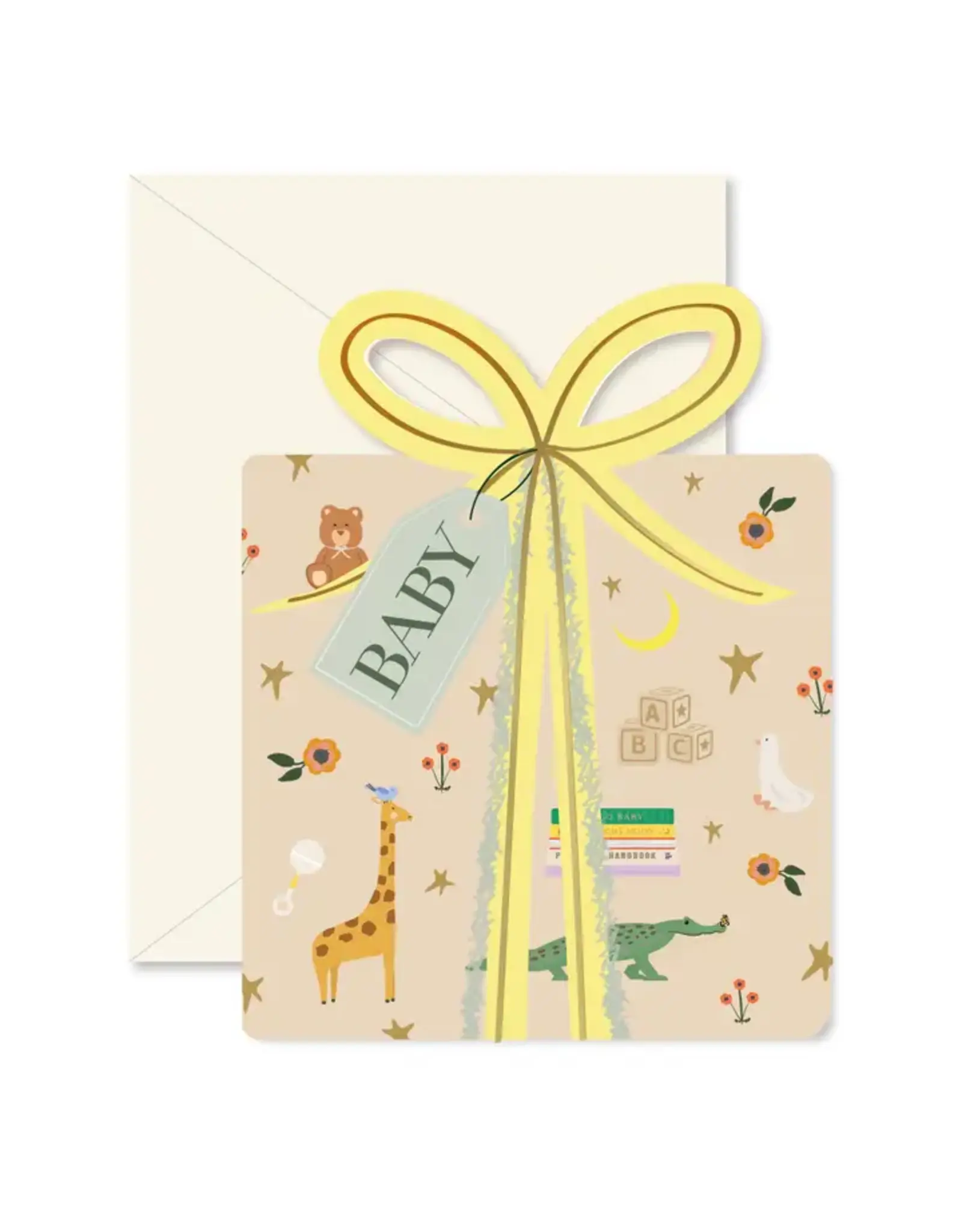 Ginger P. Designs Card, Baby Gift Beige