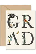 Ginger P. Designs Card, Grad Floral