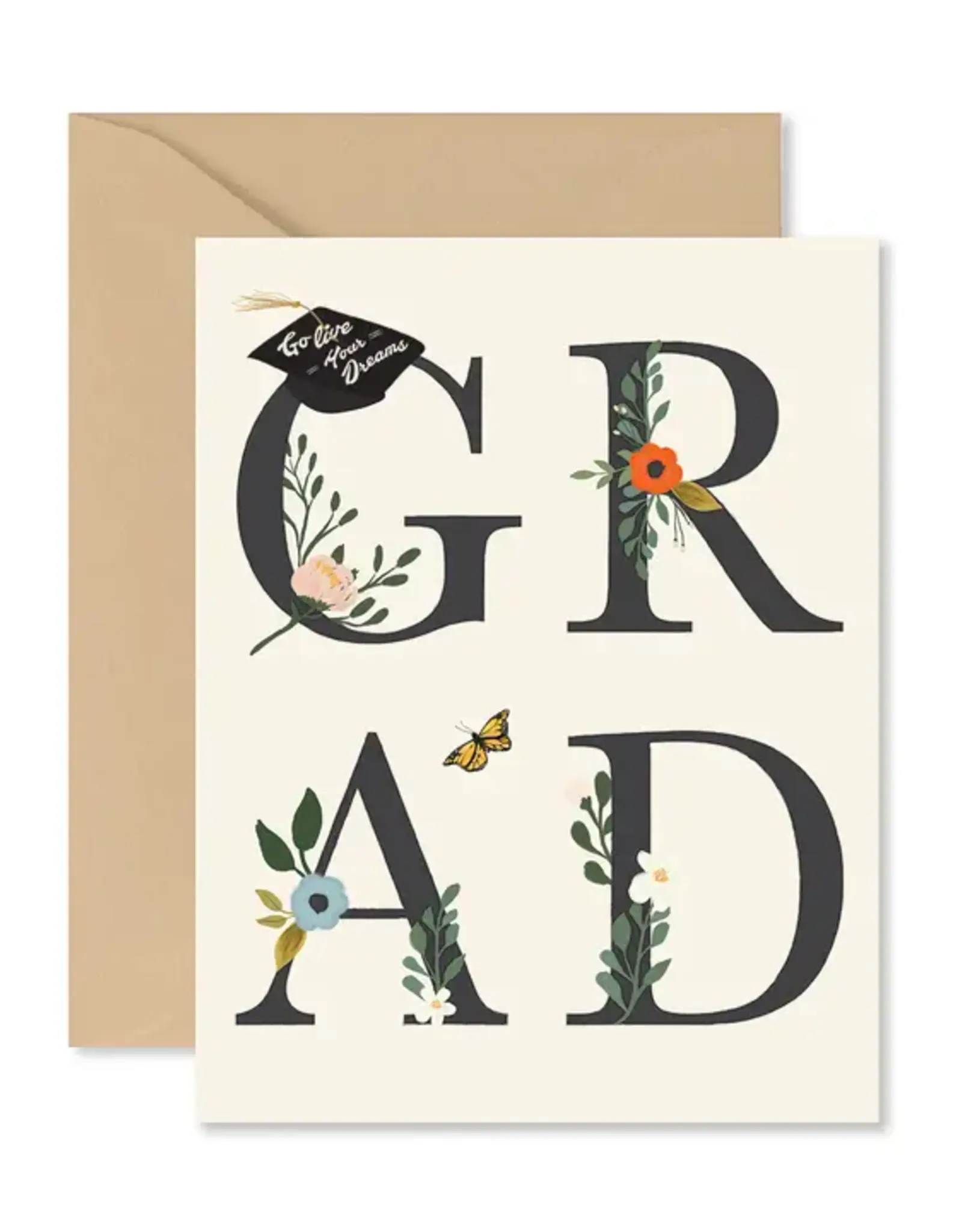 Ginger P. Designs Card, Grad Floral