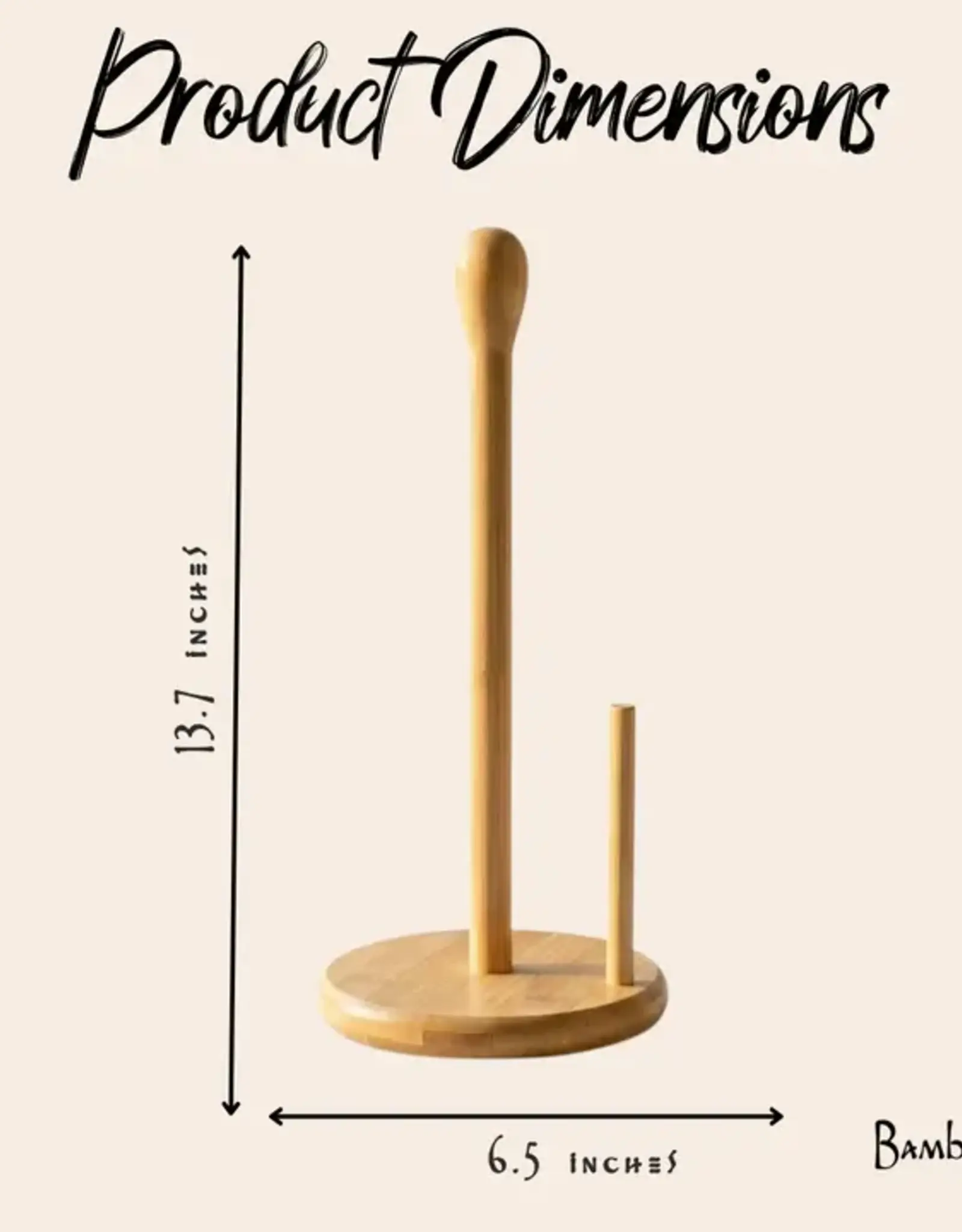 Bamboo Switch Bamboo Paper Towel Holder