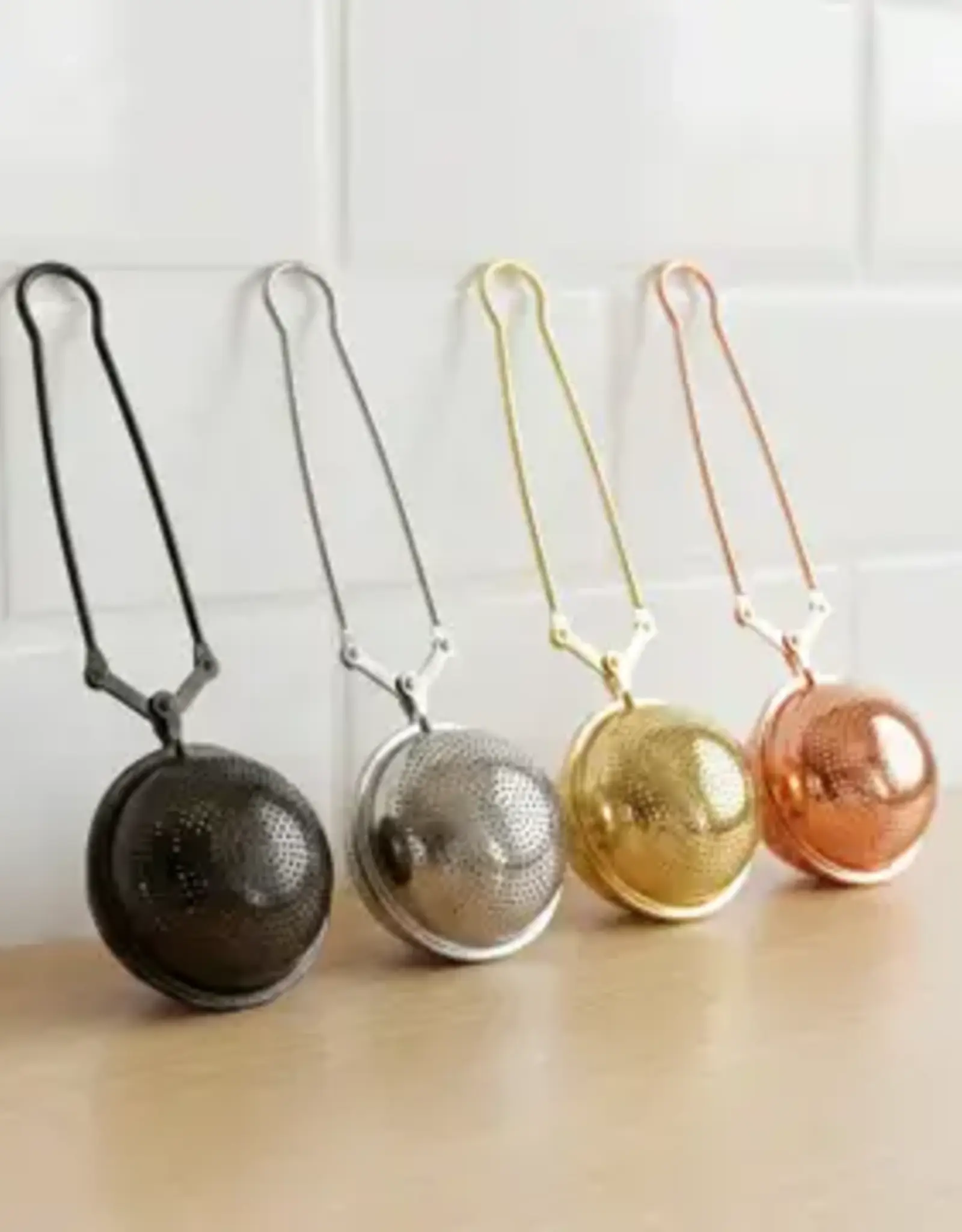 Bamboo Switch Stainless Steel Tea Strainer