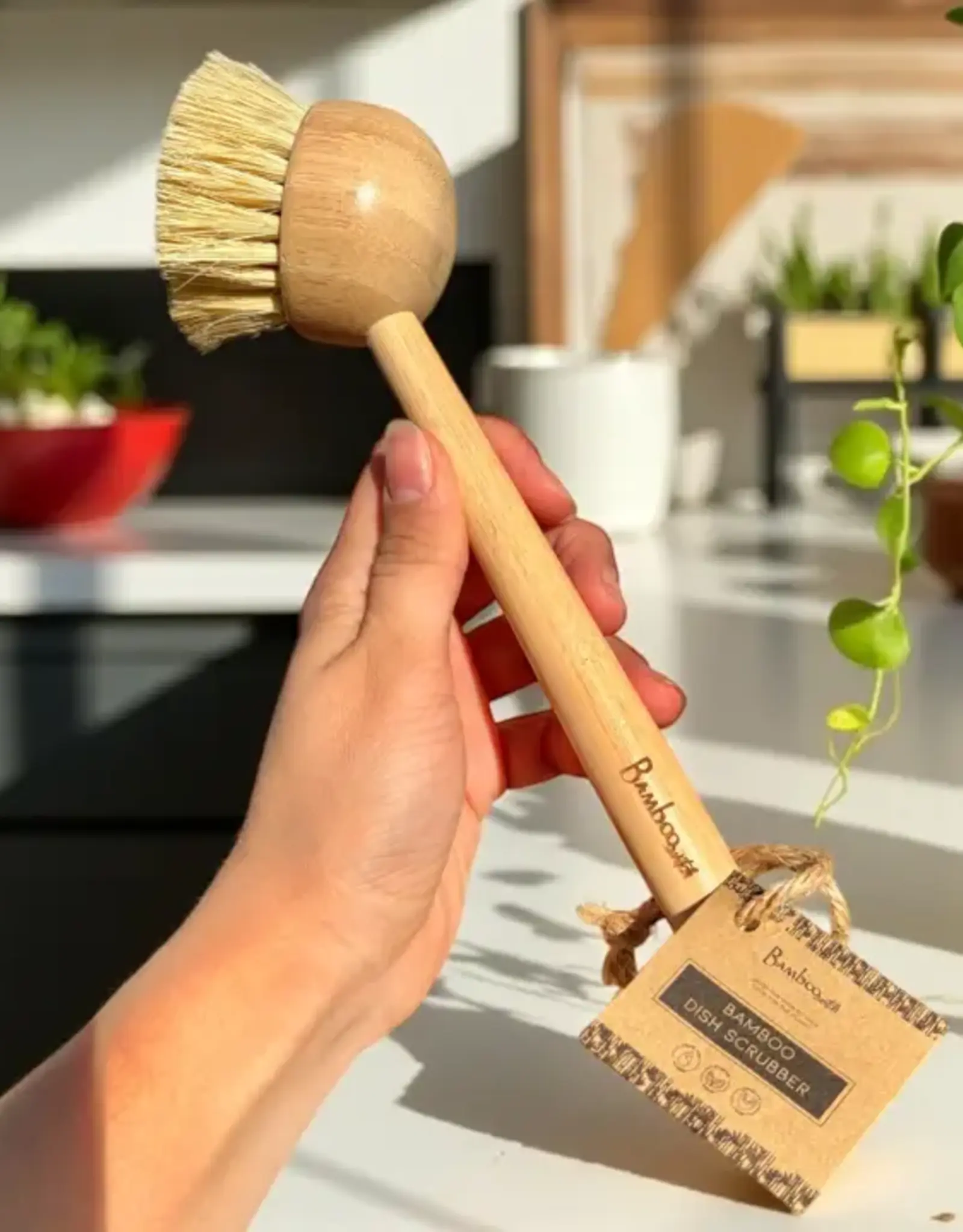 Bamboo Switch Bamboo Kitchen Dish Scrubber