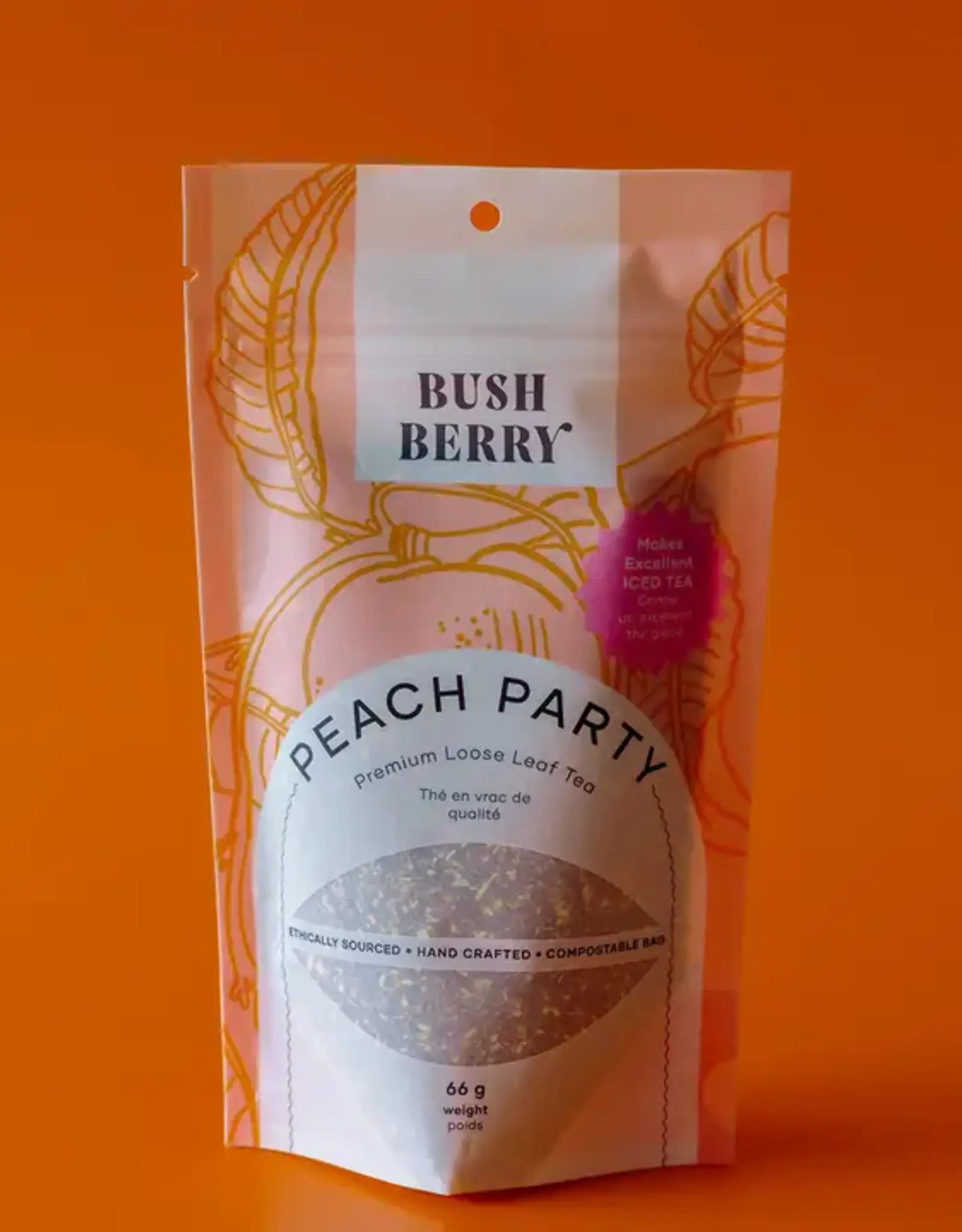Bush Berry Organic Peach Party Loose Leaf Tea