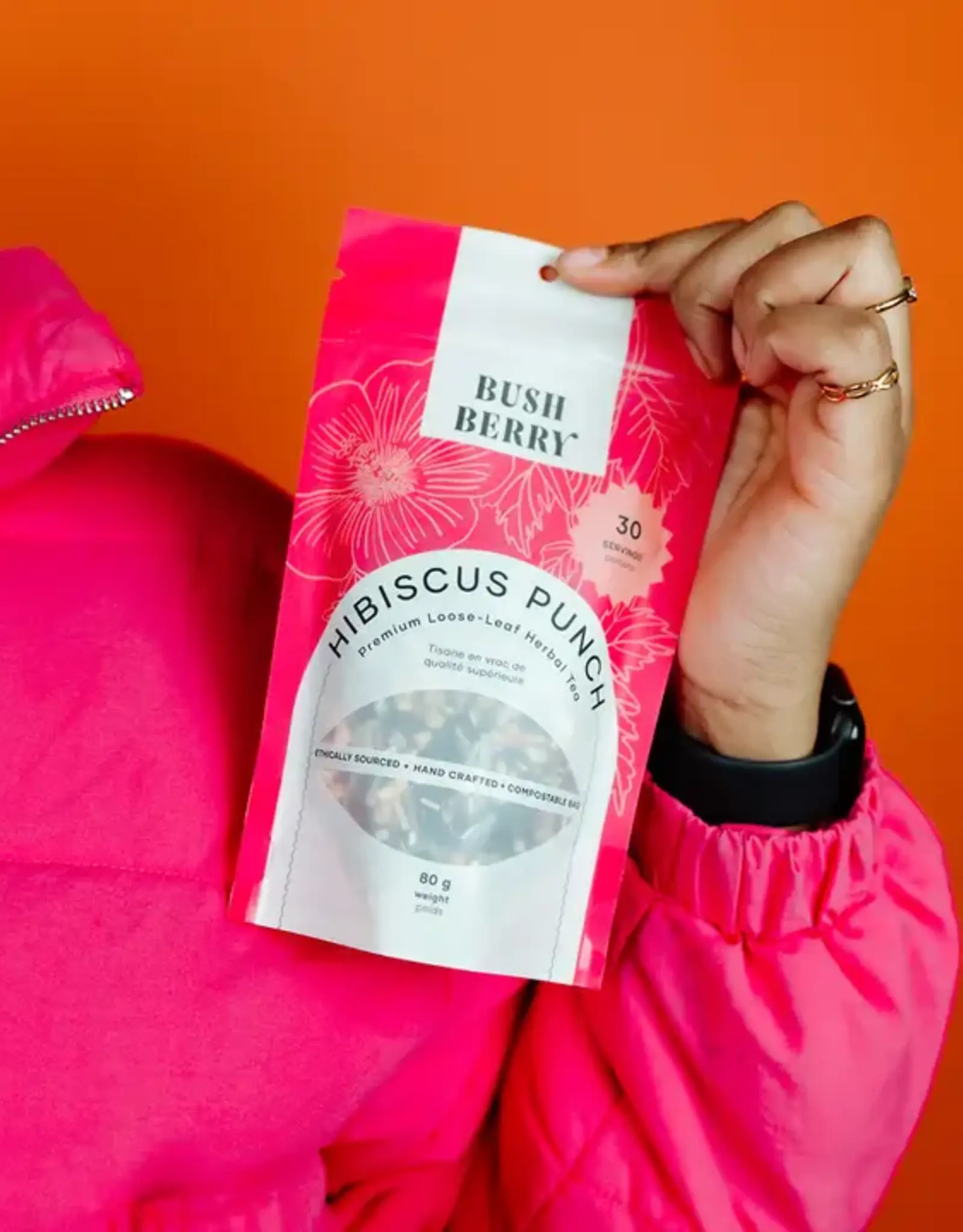 Bush Berry Organic Hibiscus Punch Loose Leaf Tea