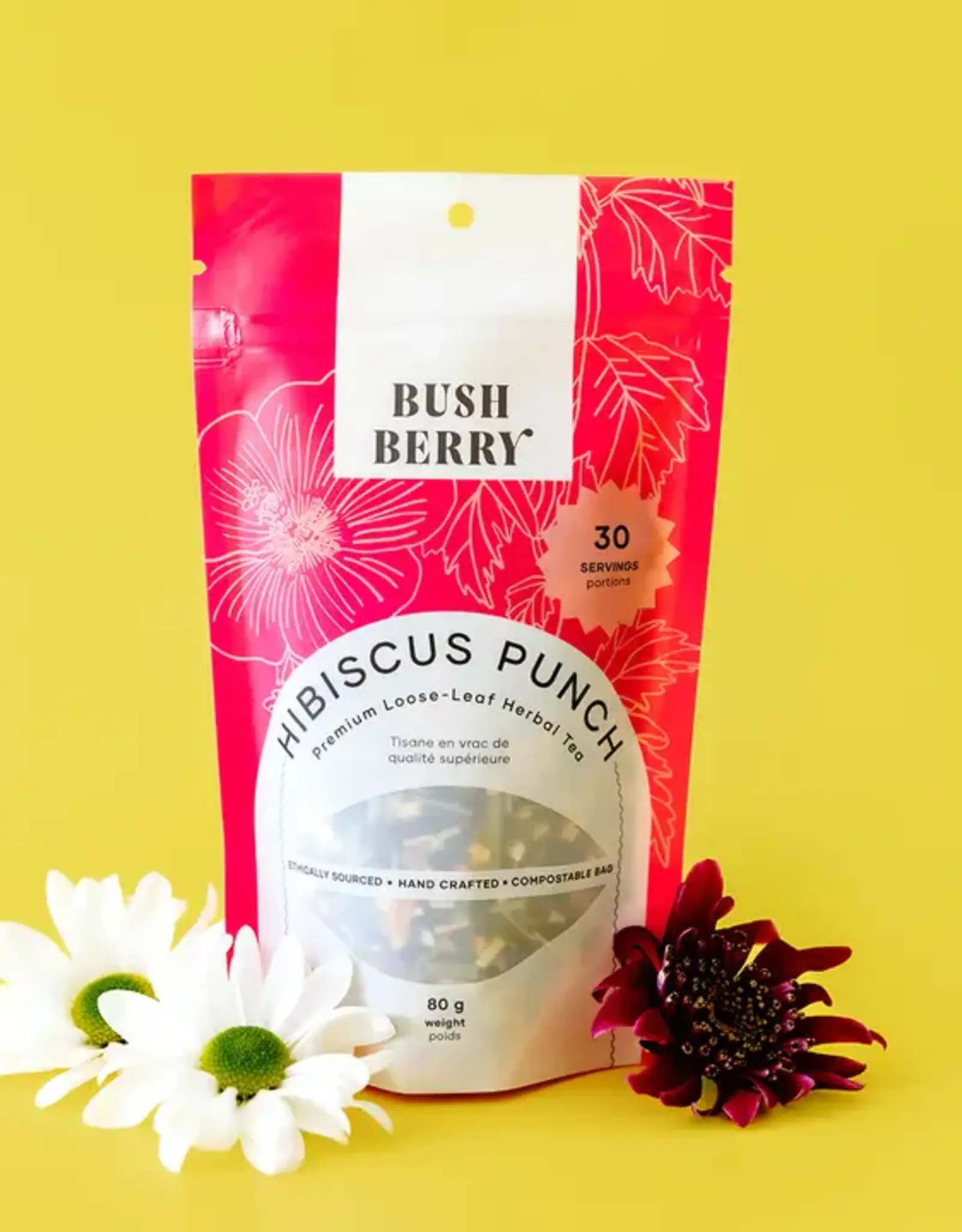 Bush Berry Organic Hibiscus Punch Loose Leaf Tea