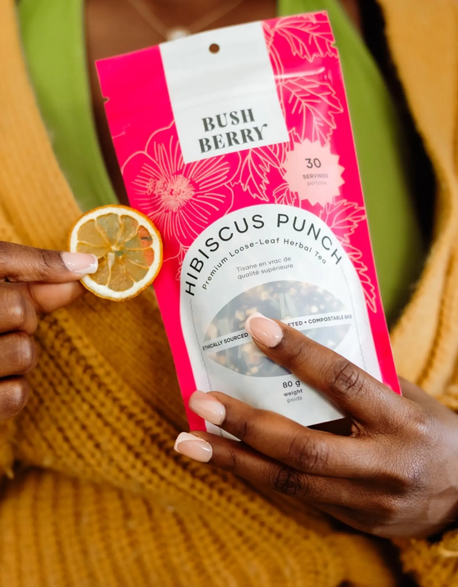 Bush Berry Organic Hibiscus Punch Loose Leaf Tea