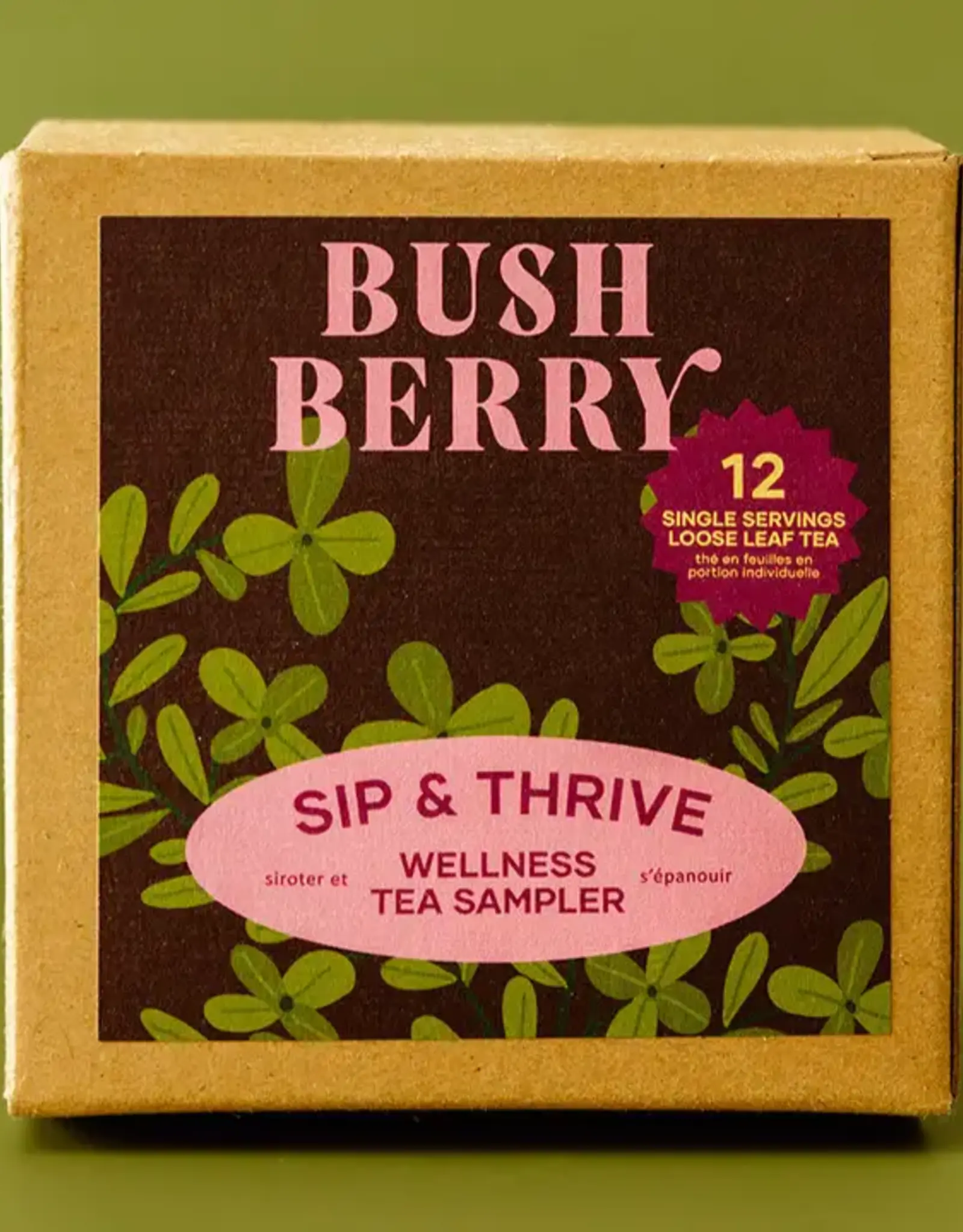 Bush Berry Sip & Thrive Organic Loose Leaf Tea Sampler Box