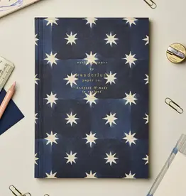 Wanderlust Paper Co Weekly Planner, Navy Star