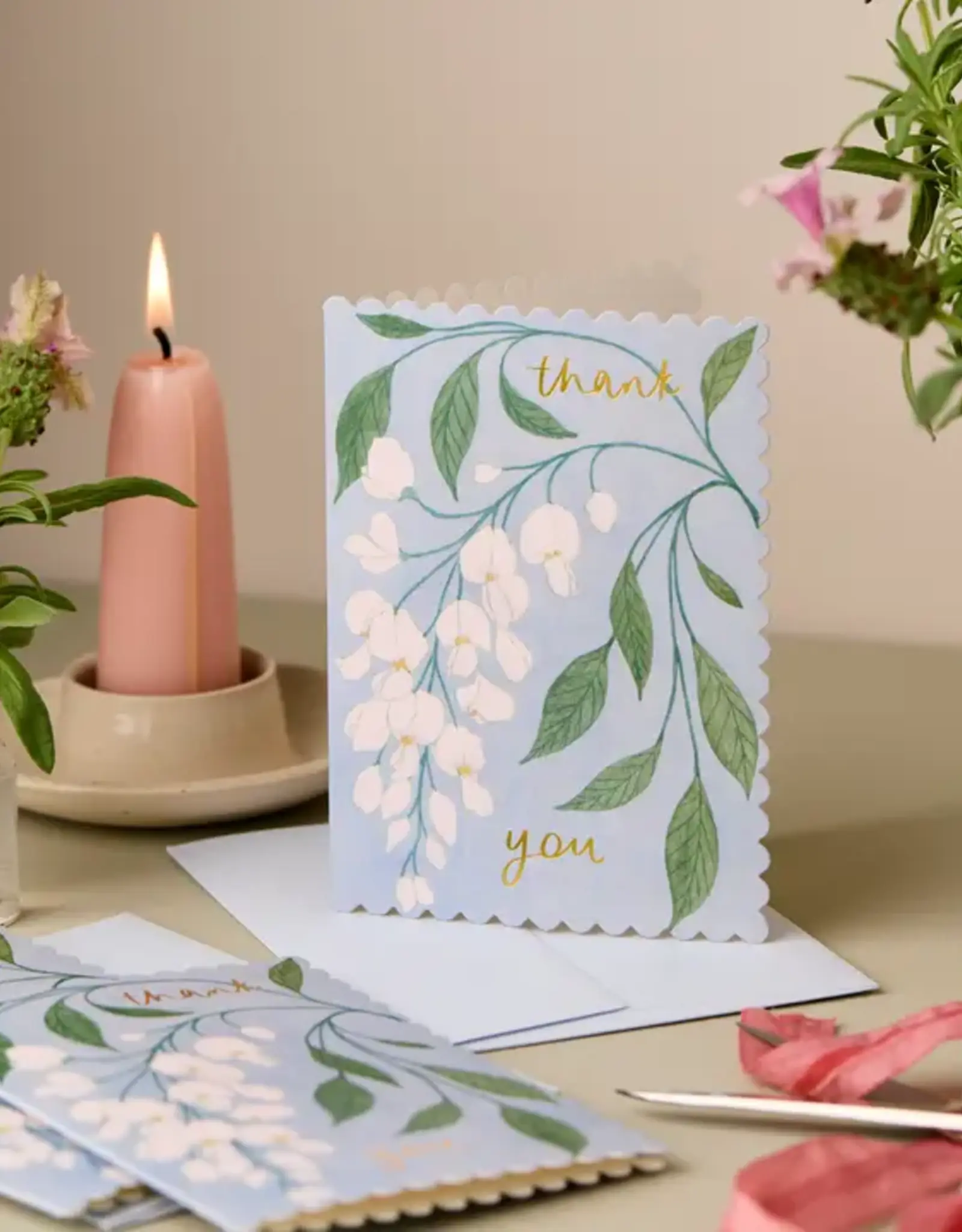 Wanderlust Paper Co Card, Wisteria Thank You