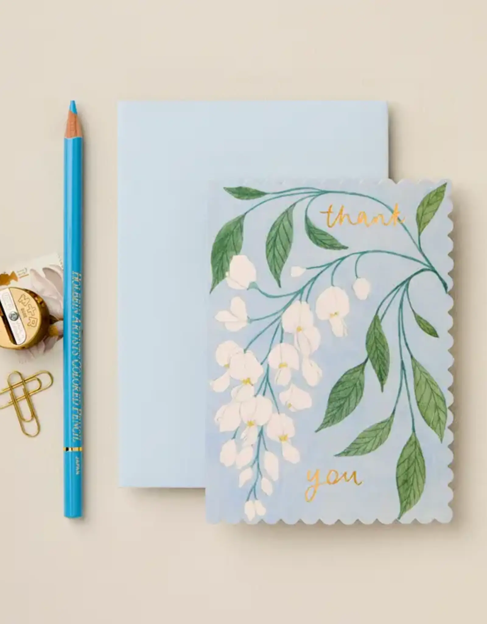 Wanderlust Paper Co Card, Wisteria Thank You