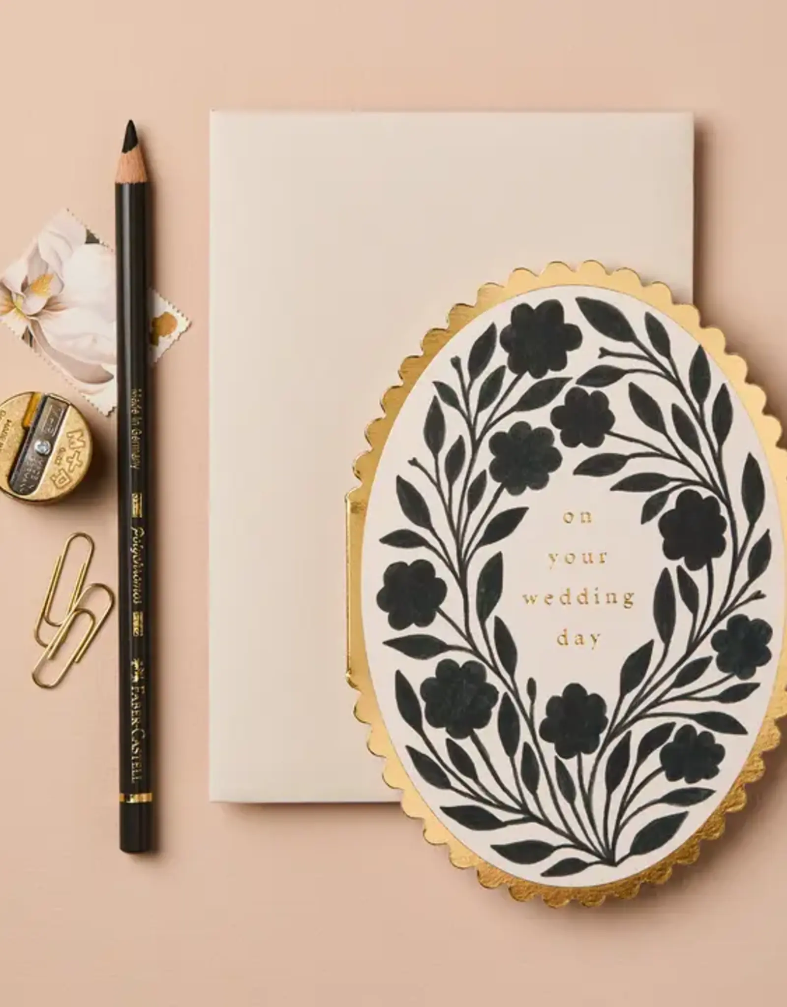 Wanderlust Paper Co Card, Ink Flora On Your Wedding Day