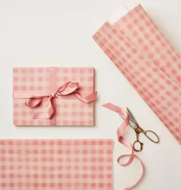 Wanderlust Paper Co Patterned Paper, Pink Gingham