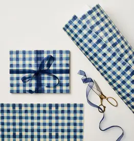 Wanderlust Paper Co Patterned Paper, Blue Gingham