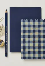 Wanderlust Paper Co Card, Blue Gingham Happy Birthday To You
