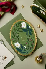 Wanderlust Paper Co Card, Green Flora Merry Christmas