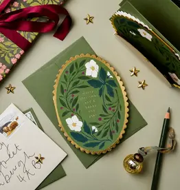 Wanderlust Paper Co Card, Green Flora Merry Christmas
