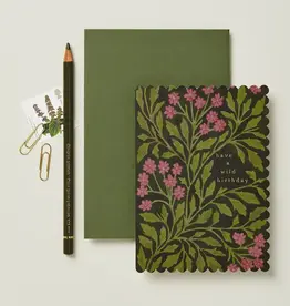 Wanderlust Paper Co Card, Green Flora Wild Happy Birthday