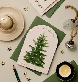 Wanderlust Paper Co Card, Merry Christmas Tree