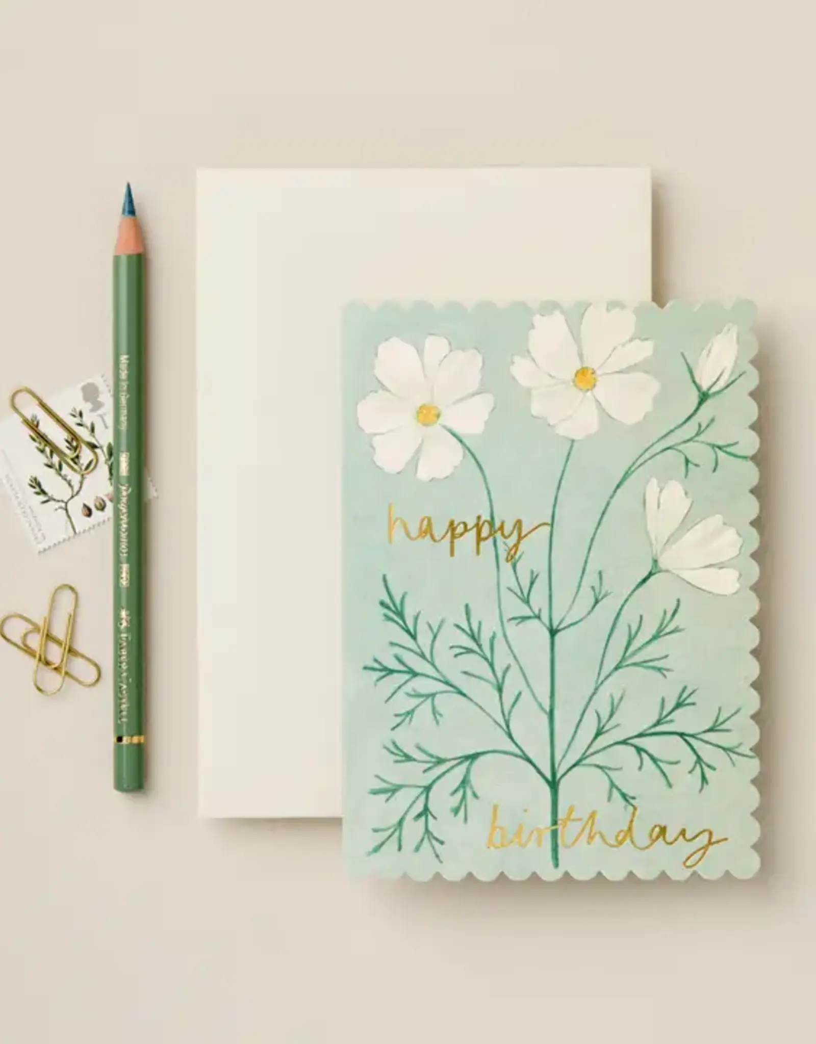 Wanderlust Paper Co Card, Cosmos Happy Birthday