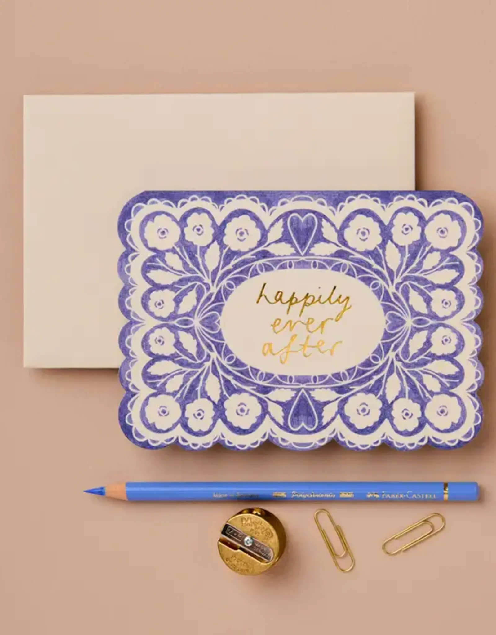 Wanderlust Paper Co Card, Lace Happily Ever After