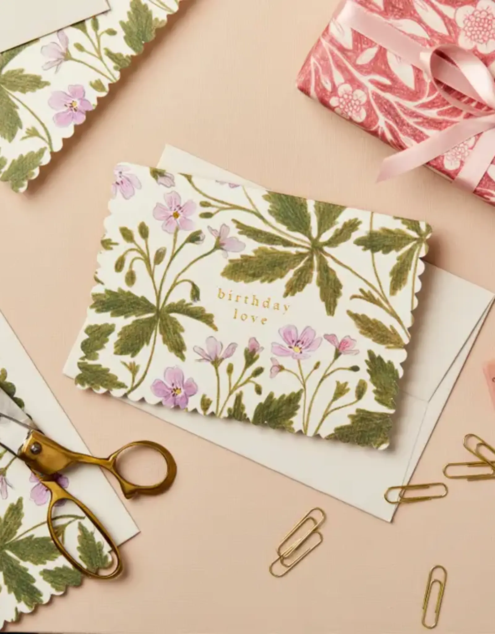 Wanderlust Paper Co Card, Geranium Birthday Love
