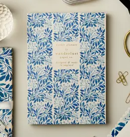 Wanderlust Paper Co Weekly Planner, Blue Flora