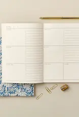 Wanderlust Paper Co Weekly Planner, Blue Flora