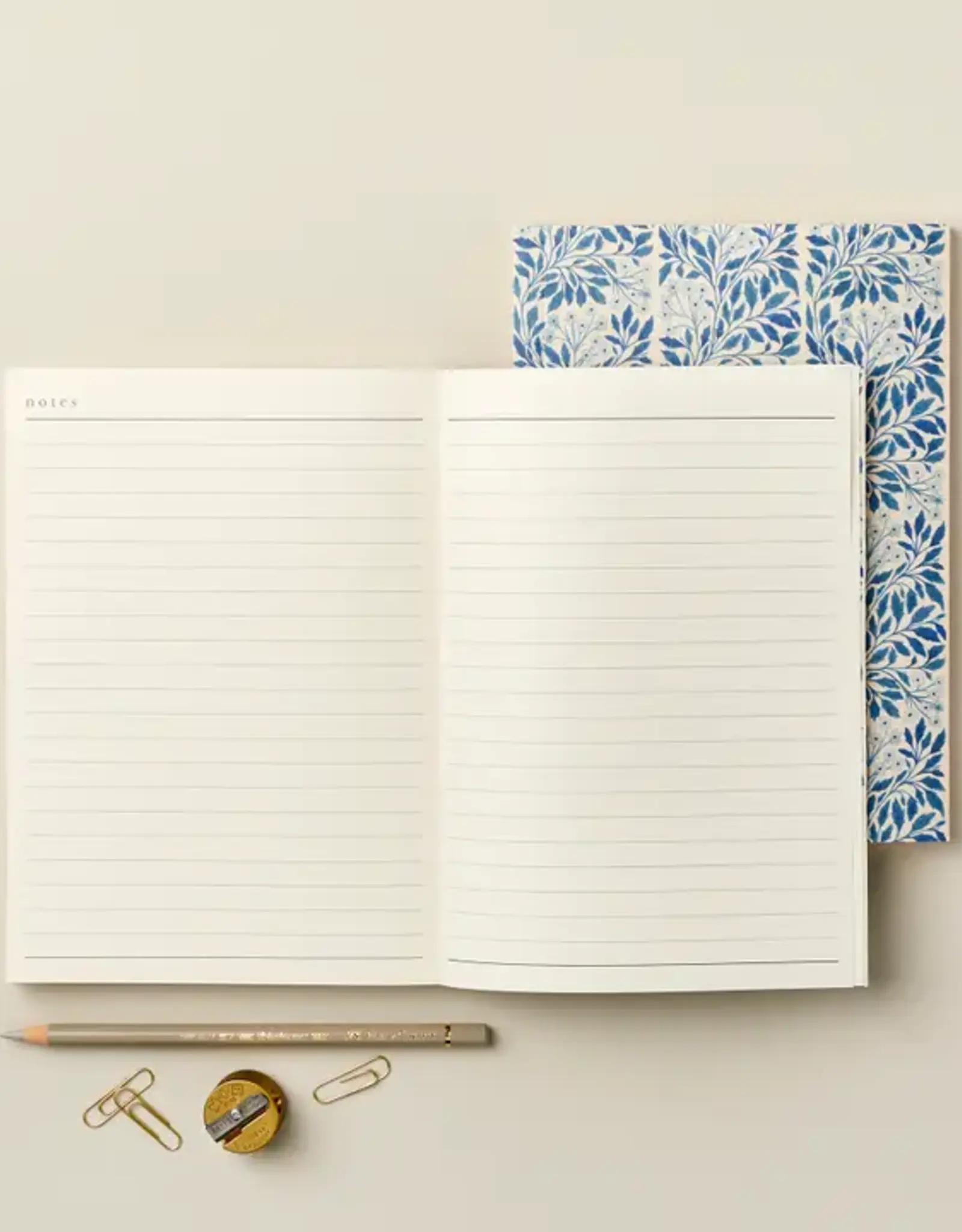 Wanderlust Paper Co Weekly Planner, Blue Flora