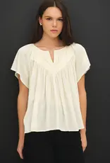 Flutter Crinkly Woven Blouse