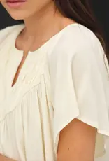 Flutter Crinkly Woven Blouse