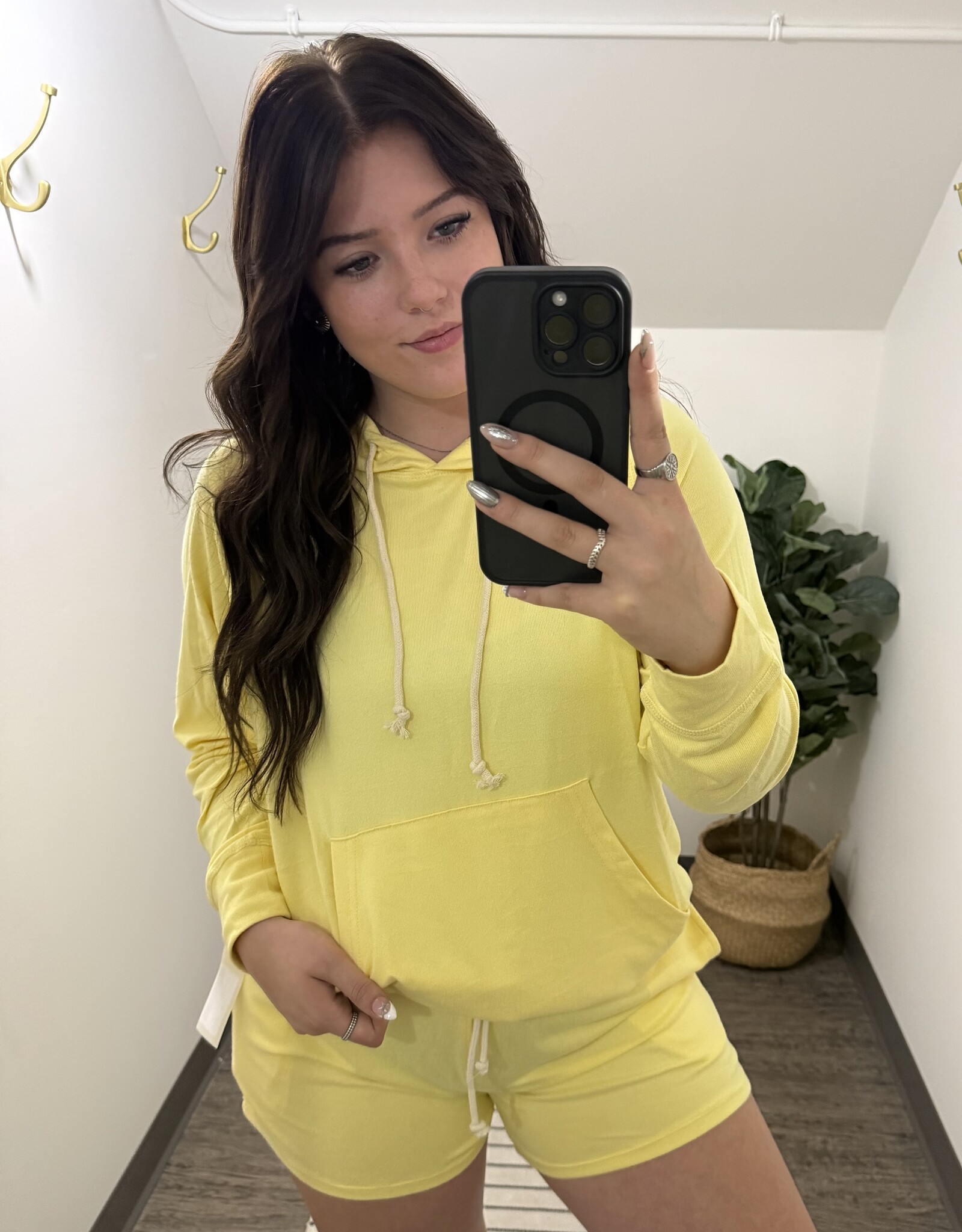 Mono B Brushed Hacci Lounge Hoodie