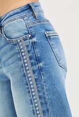 Risen Jeans High Rise Barrel Embroidered Jeans