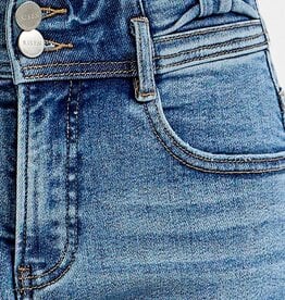 Risen Jeans Tummy Control High Rise Bow Detailed Shorts