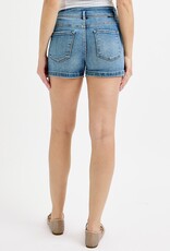 Risen Jeans Tummy Control High Rise Bow Detailed Shorts