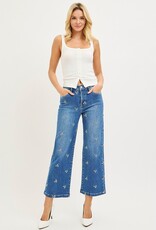 Risen Jeans Embroidered Tummy Control Jeans