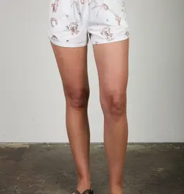 Blu Pepper Western Print Drawstring Lounge Shorts