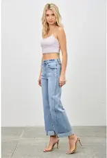 Saige Denim High Rise Straight Leg With Cuff
