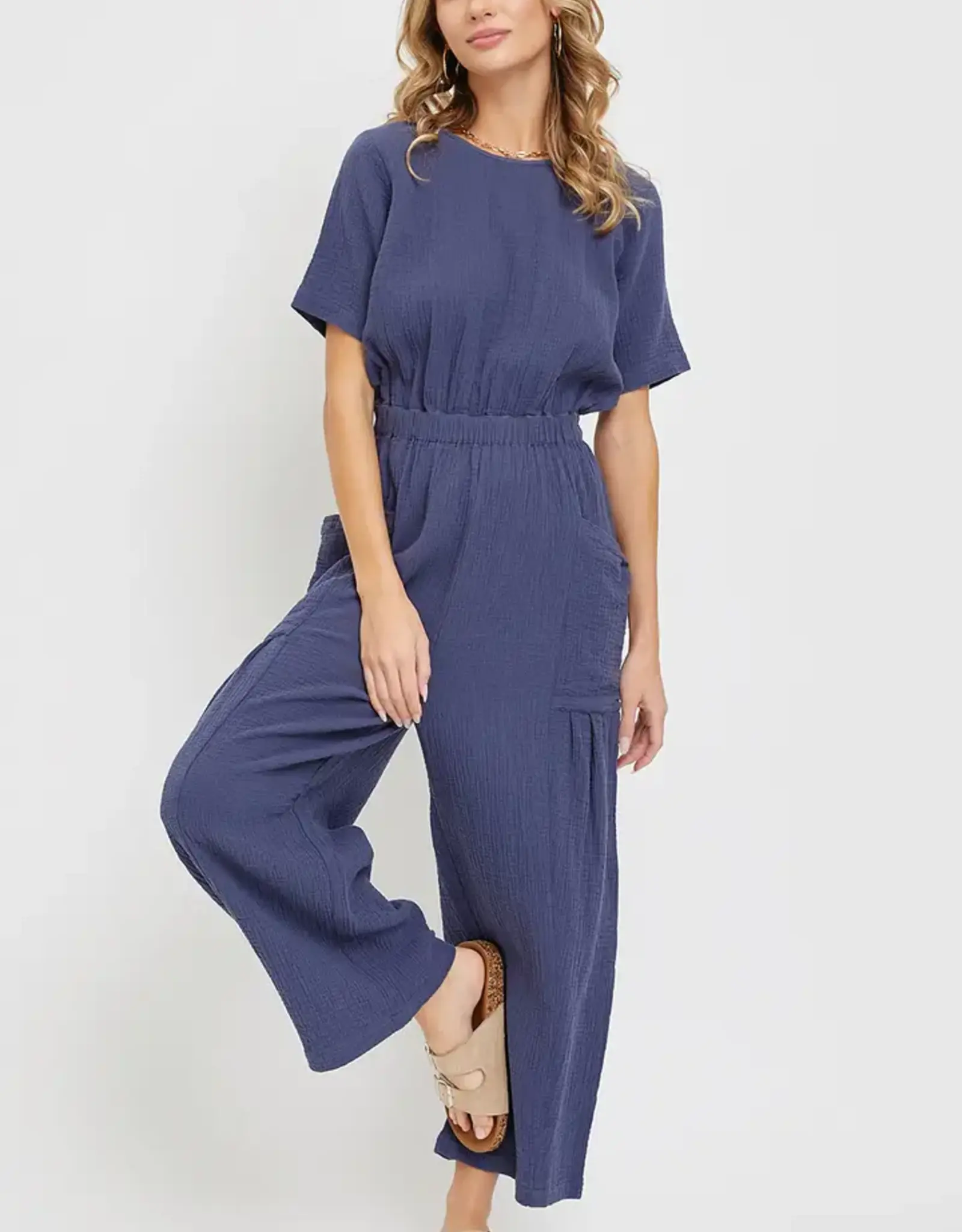 Sweet Lovely By Jen Wide Leg Jumpsuit
